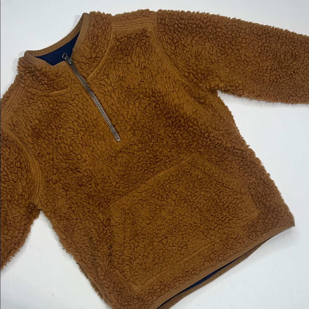 Carter's Blue and Tan Sherpa Pullover Boys size 3T